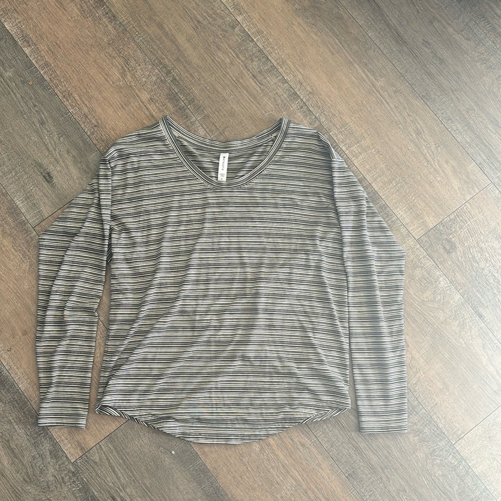 Athleta Striped Shirt Size Small